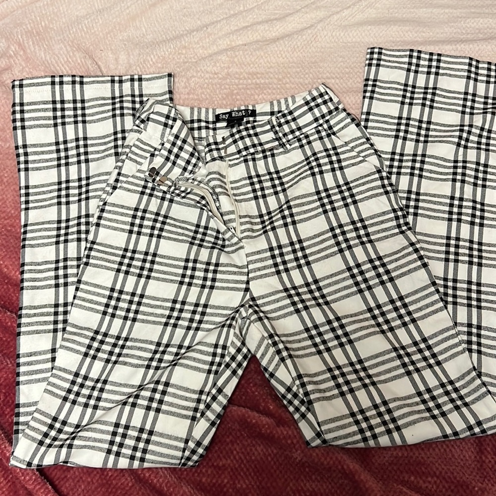 Black/ white soft pants